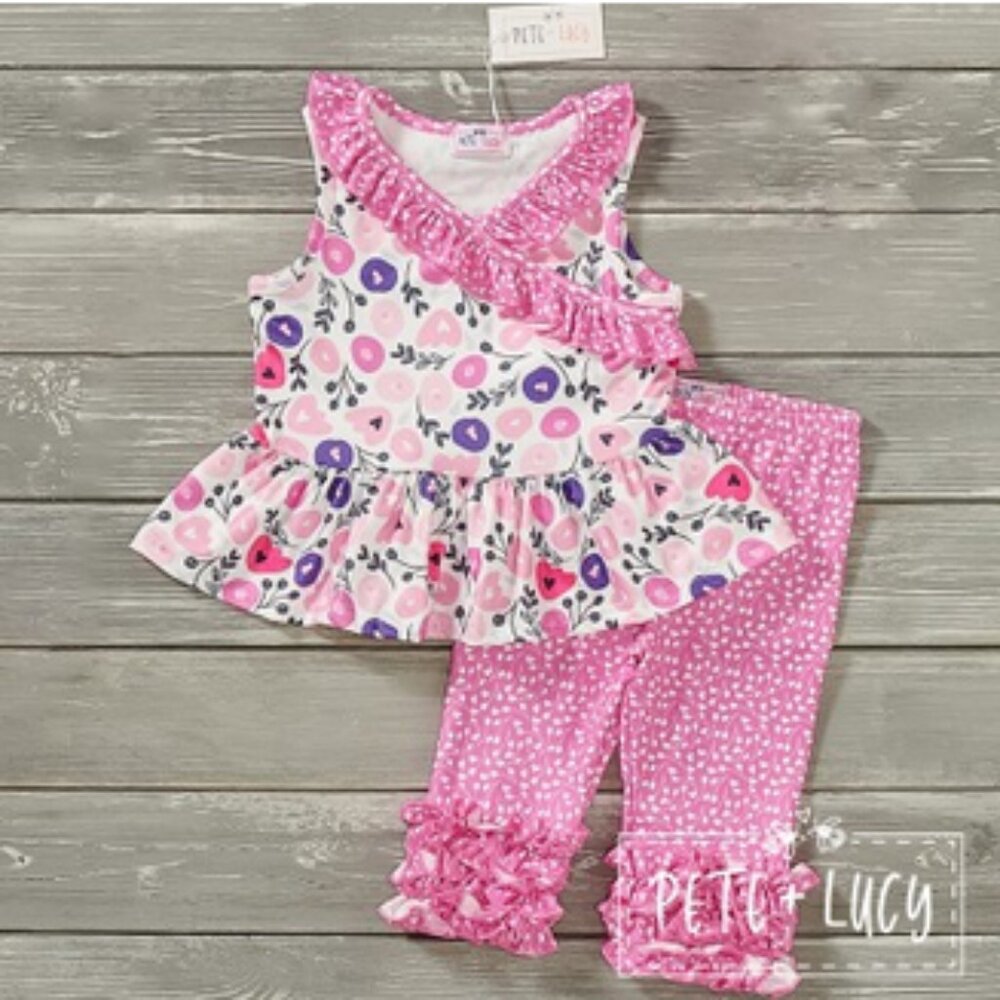 NWT Flower Patch capri set by Pete + Lucy